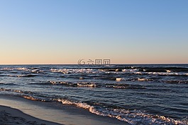 休息,景觀,波羅的海