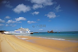 船舶,事故,海灘