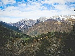 山,丘陵,山谷