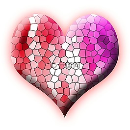 心,mosaik,愛