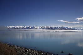 山,薄霧,日出