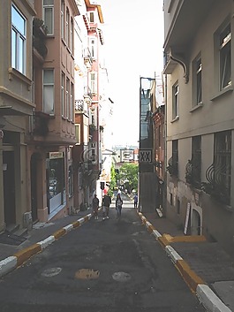 胡同,街道,人行道