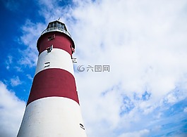 燈塔,云,天空