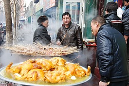 食品,鸡,街