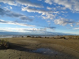 海灘,海,砂