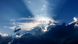 陽(yáng)光,云,自然