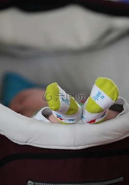 嬰兒,腳,睡眠