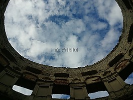 云,天空,崩潰