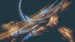 長時間曝光,車,交通