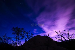 夜,晚上,星星