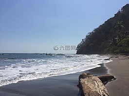 海洋,水,海灘
