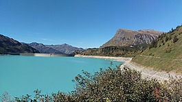 水庫(kù),水,山