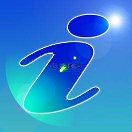 信息,符號,藍色