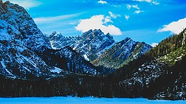 意大利,山,草甸