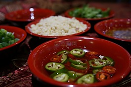 泰式配料,香菜,蘸料