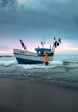 船,海,海灘