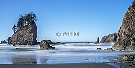 海滩,太平洋沿岸,海洋
