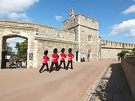 英国,警卫队,换岗