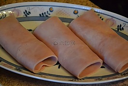 火腿,肉,晚餐