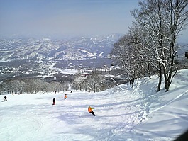 日本,景觀,山