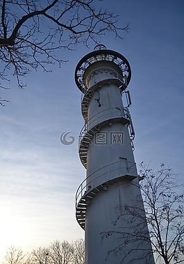 日落,多瑙河,島