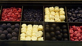 甜,糖果,展示柜