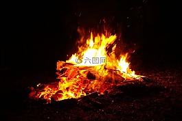 閃爍,火焰,篝火