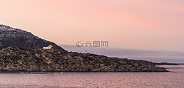 挪威,邮轮,日出