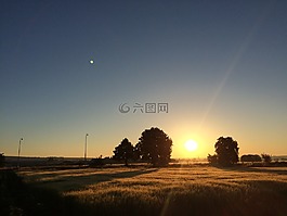 性質,西,日落