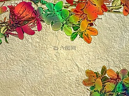 背景,鮮花,葉子