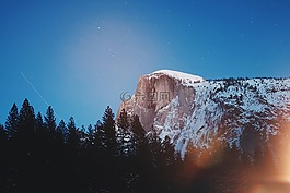 山,景觀,高峰