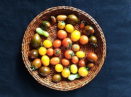 西紅柿,櫻桃,紙盒