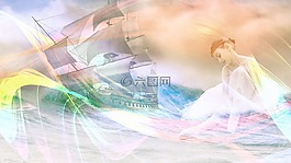 舞蹈,蜡笔的颜色,芭蕾舞
