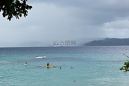 levantado,海滩,加勒比