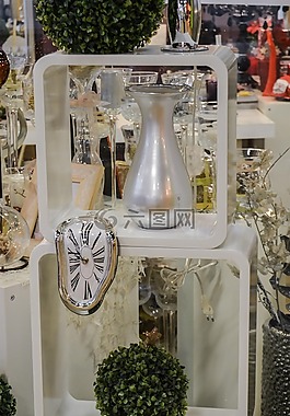 時鐘,花瓶,展覽