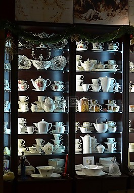 展覽,瓷,店