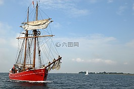 帆船,波羅的海,海