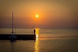 假期,克羅地亞,海