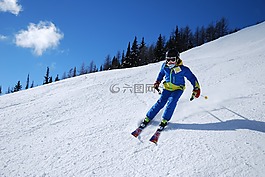 雪,冬天,运动