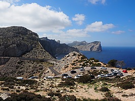 山景觀,馬洛卡,海