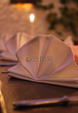 餐厅,餐巾,涵盖