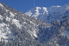 山,高山,冬天