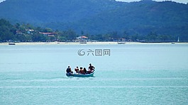 小船,水,夏季