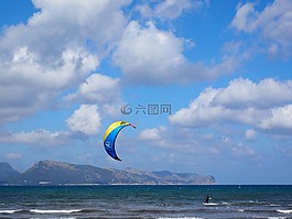 kitesurfer,体育,海