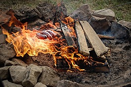 香腸,暴發(fā),燃燒