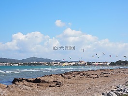 kitesurfer,体育,海