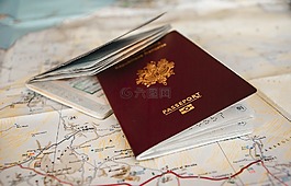 護照,旅行,海關