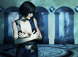夜,幻想,藍(lán)色