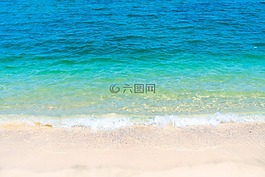 海灘,水,海