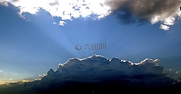 云,光線,太陽